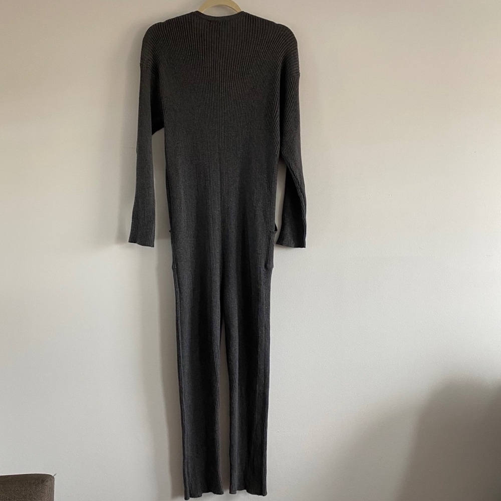 NWT Zara Maternity Mood Ribbed Knit Jumpsuit sz S - Picture 6 of 11